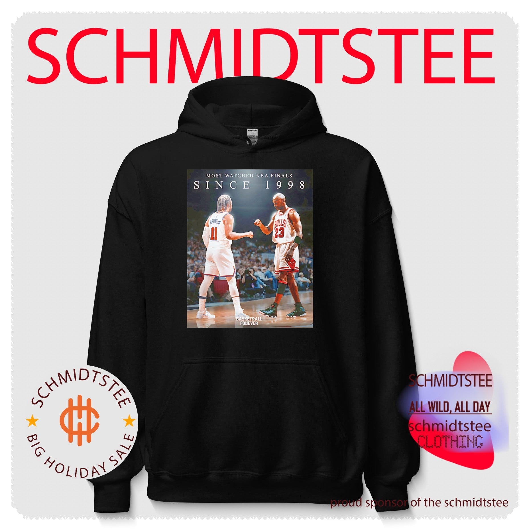 NY Knicks Jalen Brunson and Chicago Bulls Michael Jordan shirt