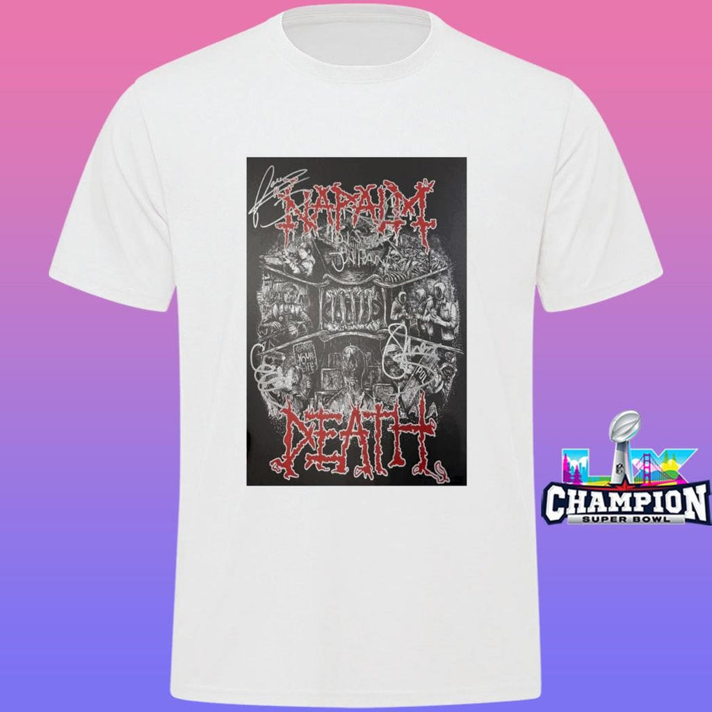 Napalm Death Japan 2026 Signed Shirt