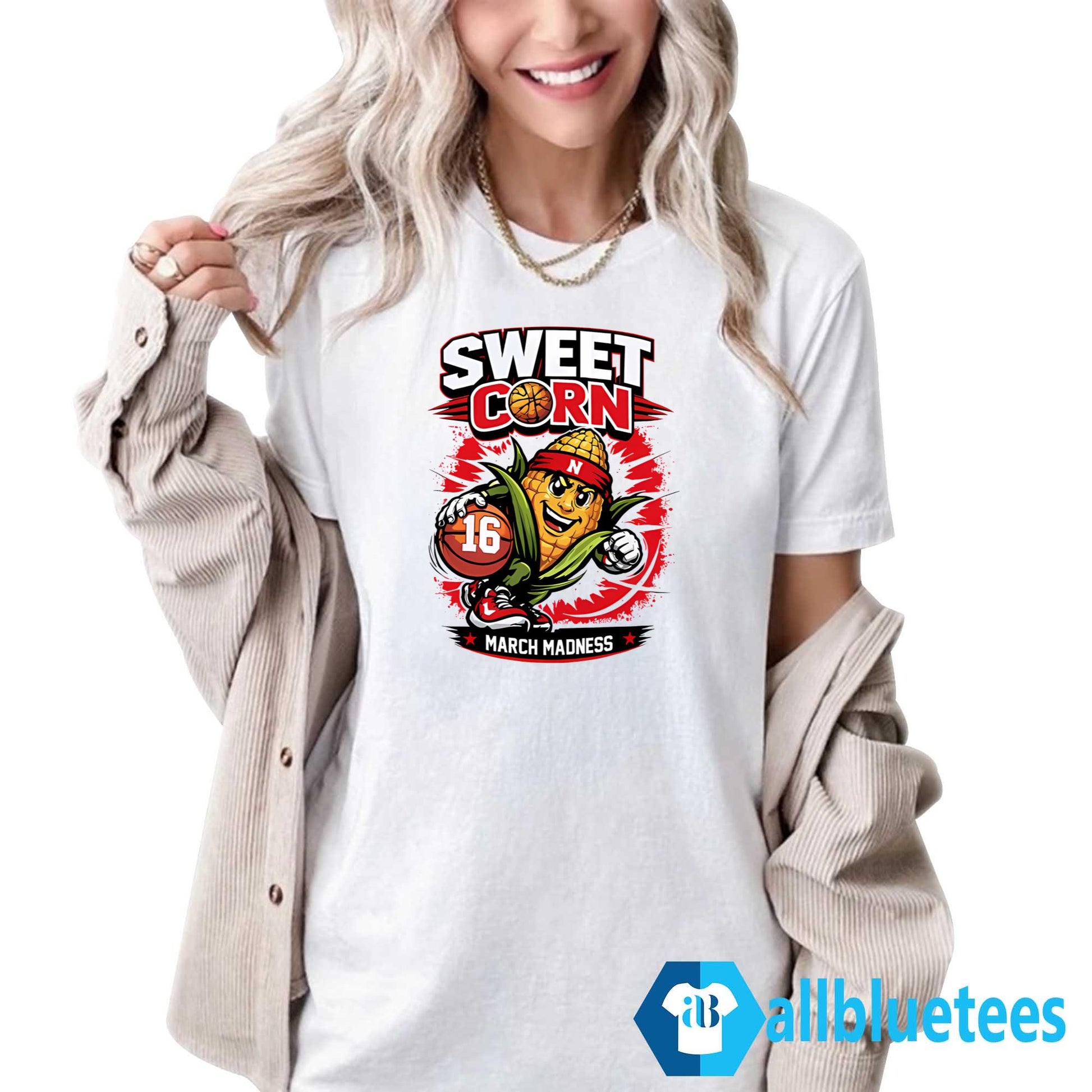 Nebraska Basketball Sweet Corn 16 March Madness Shirt