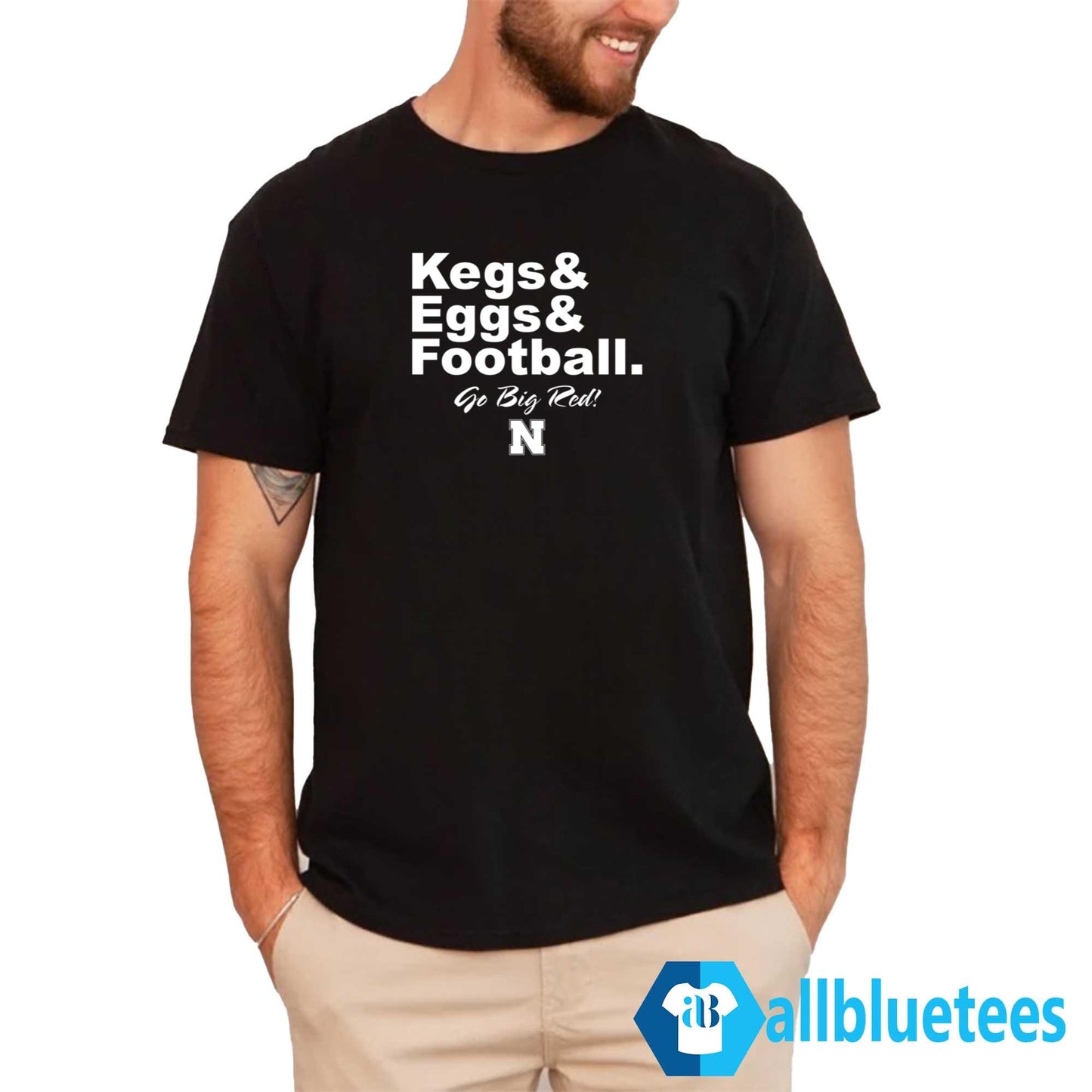Nebraska Kegs Eggs Football Shirt
