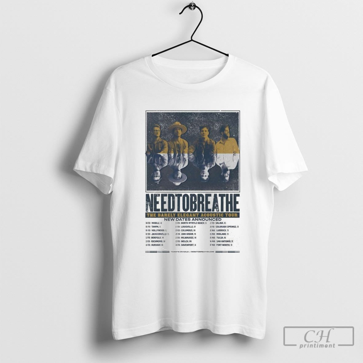 Needtobreathe The Barely Elegant Acoustic Tour 2025 Dates Shirt Sweater