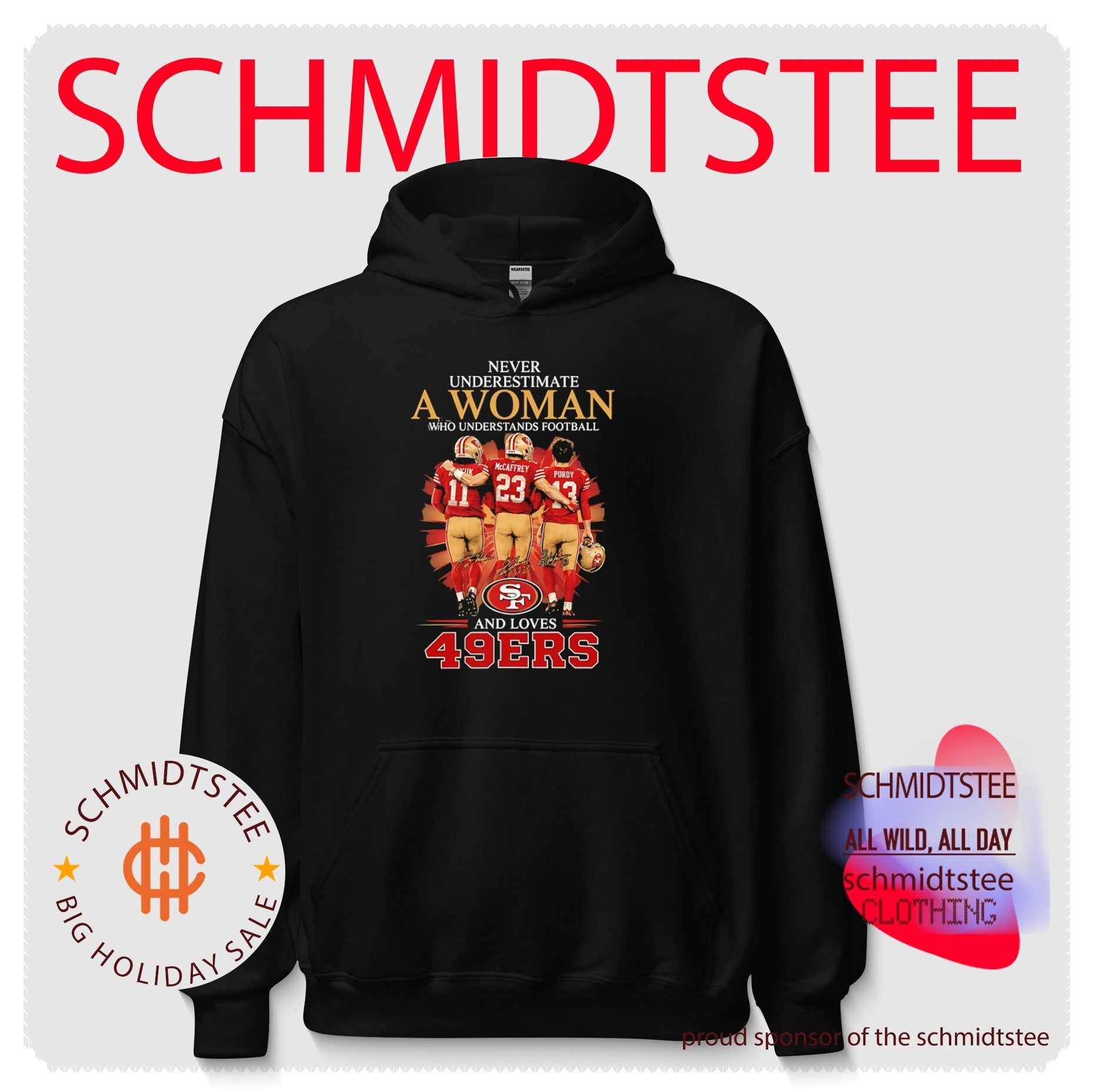 Never underestimate a woman who understands football and loves San Francisco 49ers shirt