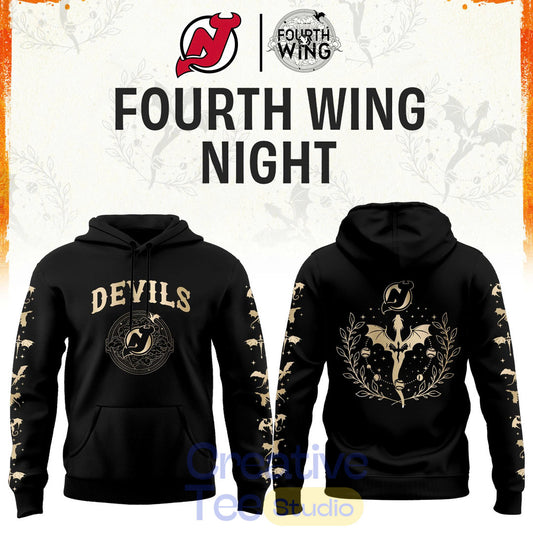New Jersey Devils Fourth Wings Night Limited Edition Hoodie