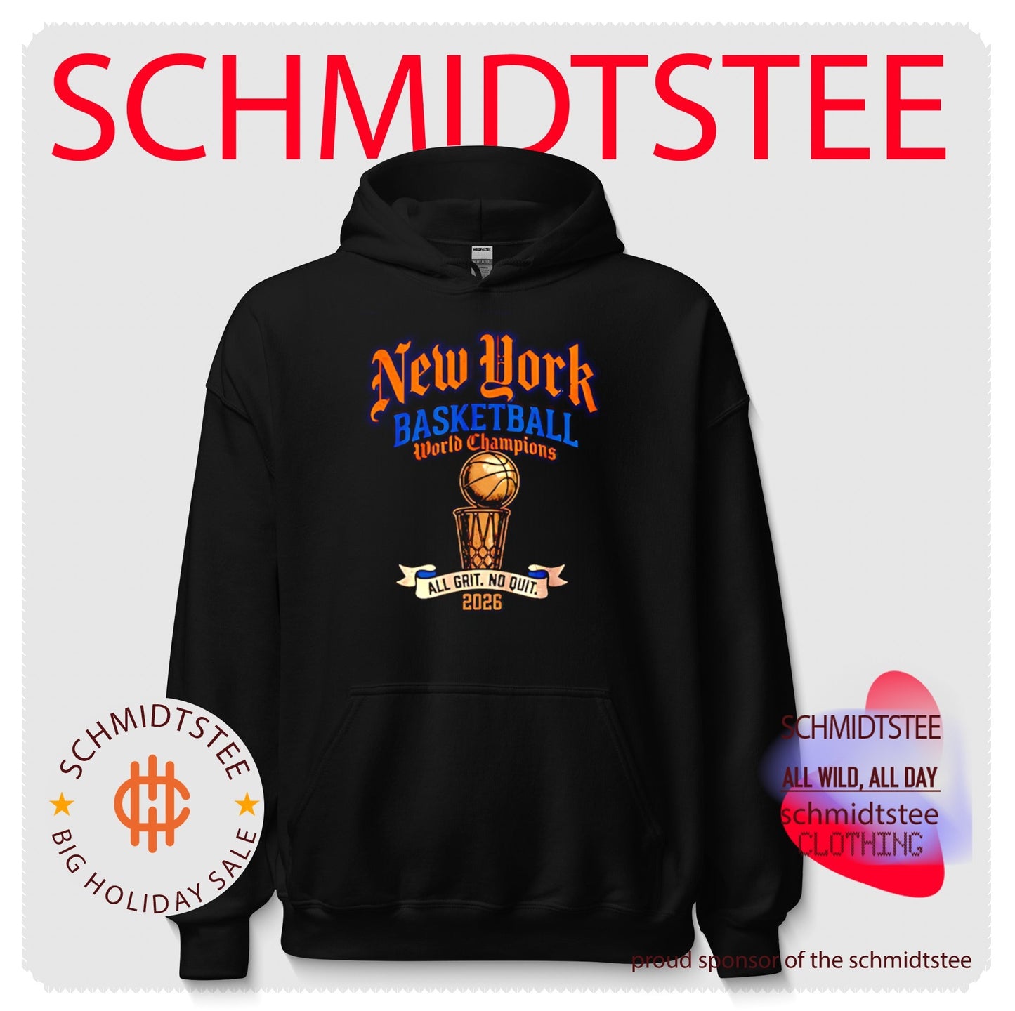 New York Basketball World Champions all grit no quit 2026 trophy shirt