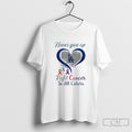 New York Dodgers Baseball Never Give Up Fight Cancer Night In All Colors Heart