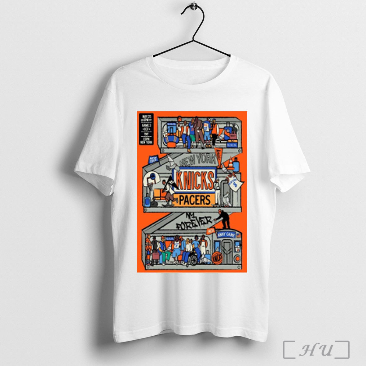 New York Knick New Game Day Series 2025 Ecf Campaign Nba T Shirt