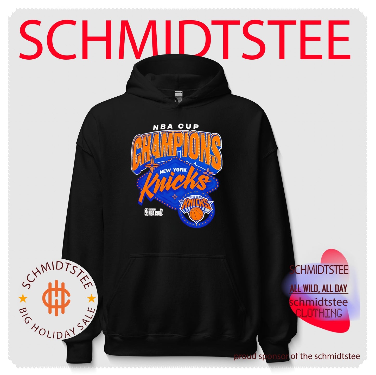 New York Knicks 2025 NBA Cup Champions Graphic T-shirt