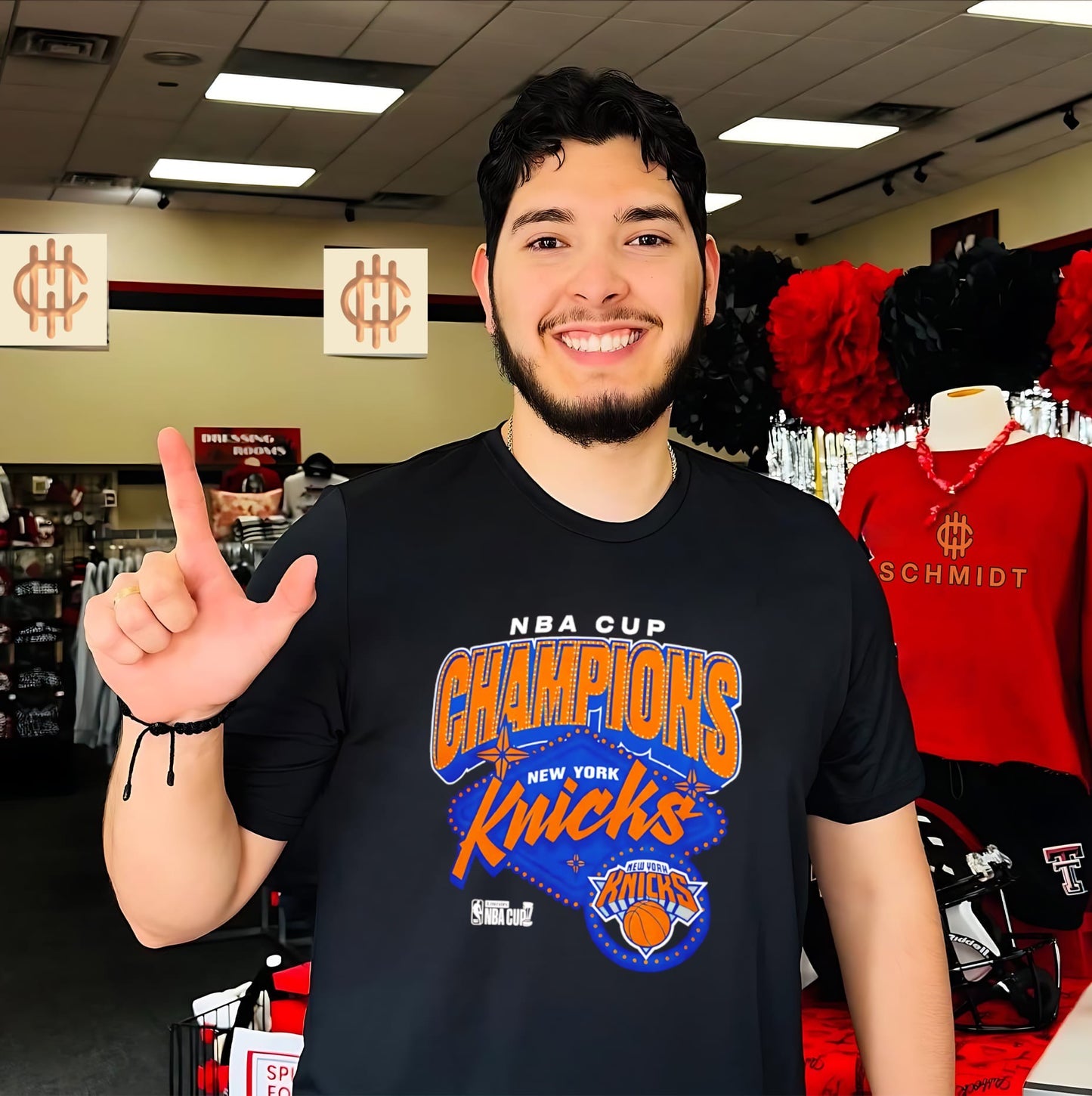 New York Knicks 2025 NBA Cup Champions Graphic T-shirt
