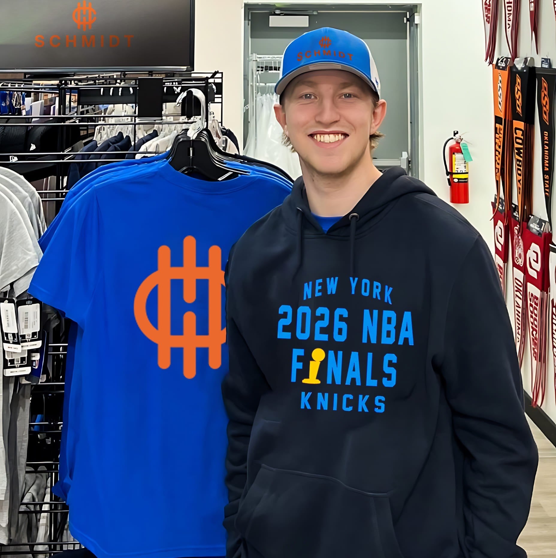 New York Knicks 2026 BNA Finals trophy logo hidden shirt
