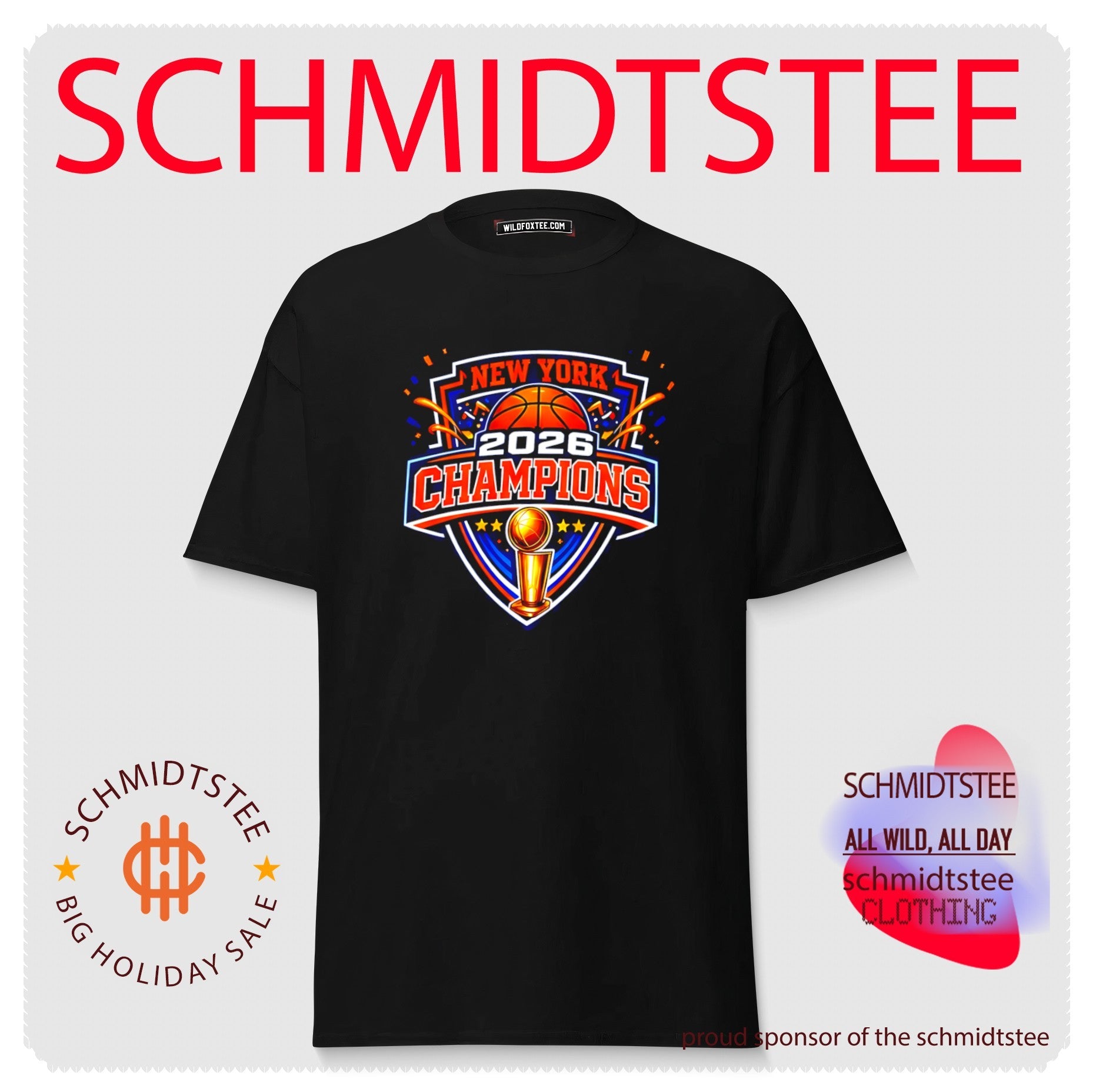 New York Knicks 2026 Champions graphic shirt