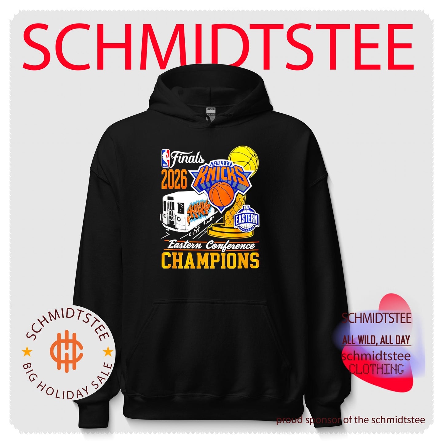 New York Knicks 2026 Eastern Conference Champions train graphic shirt
