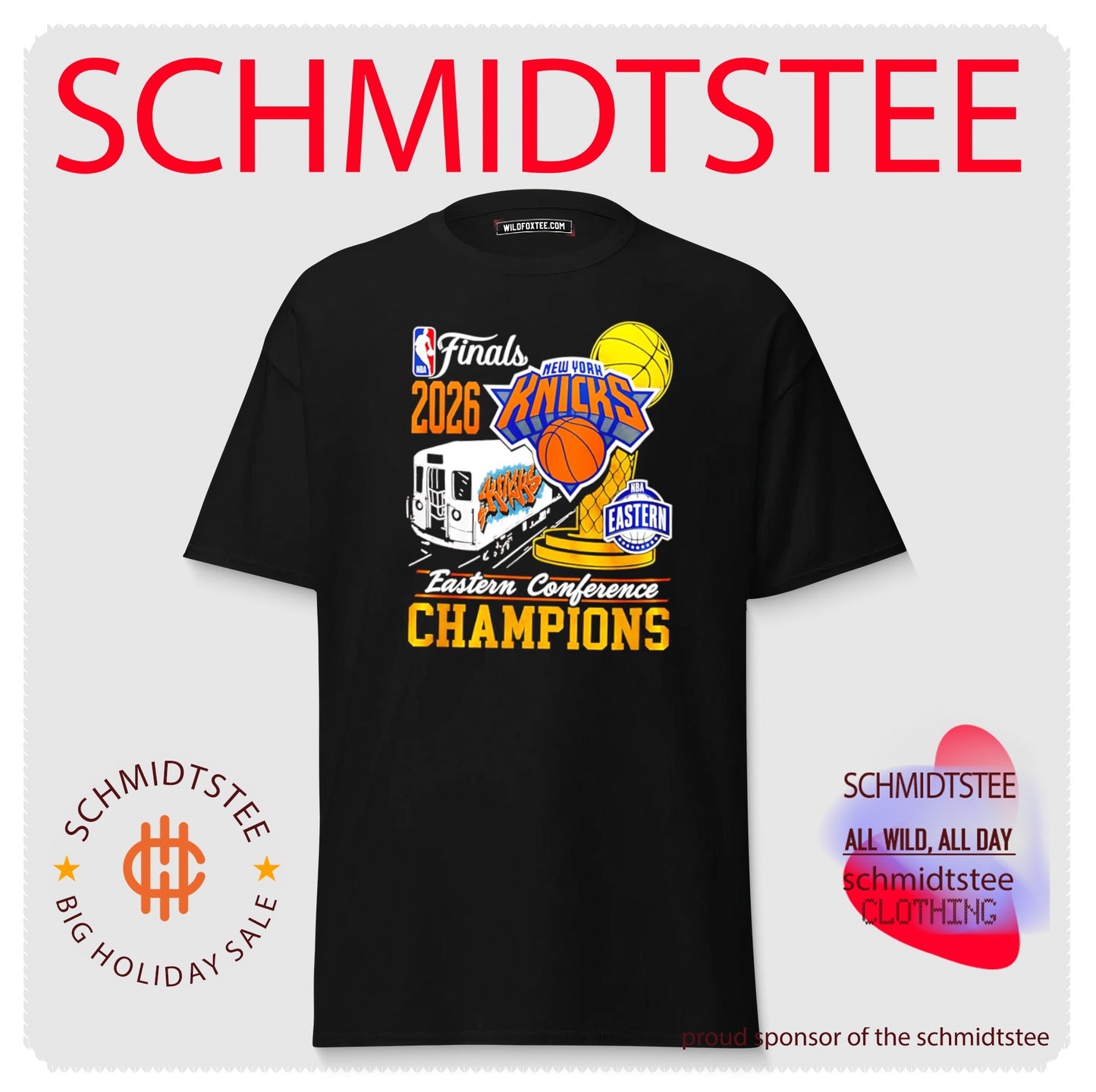 New York Knicks 2026 Eastern Conference Champions train graphic shirt