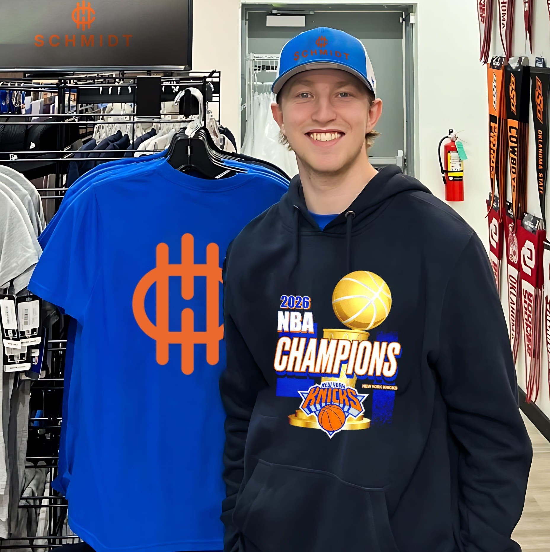 New York Knicks 2026 NBA Champions Trophy Black shirt