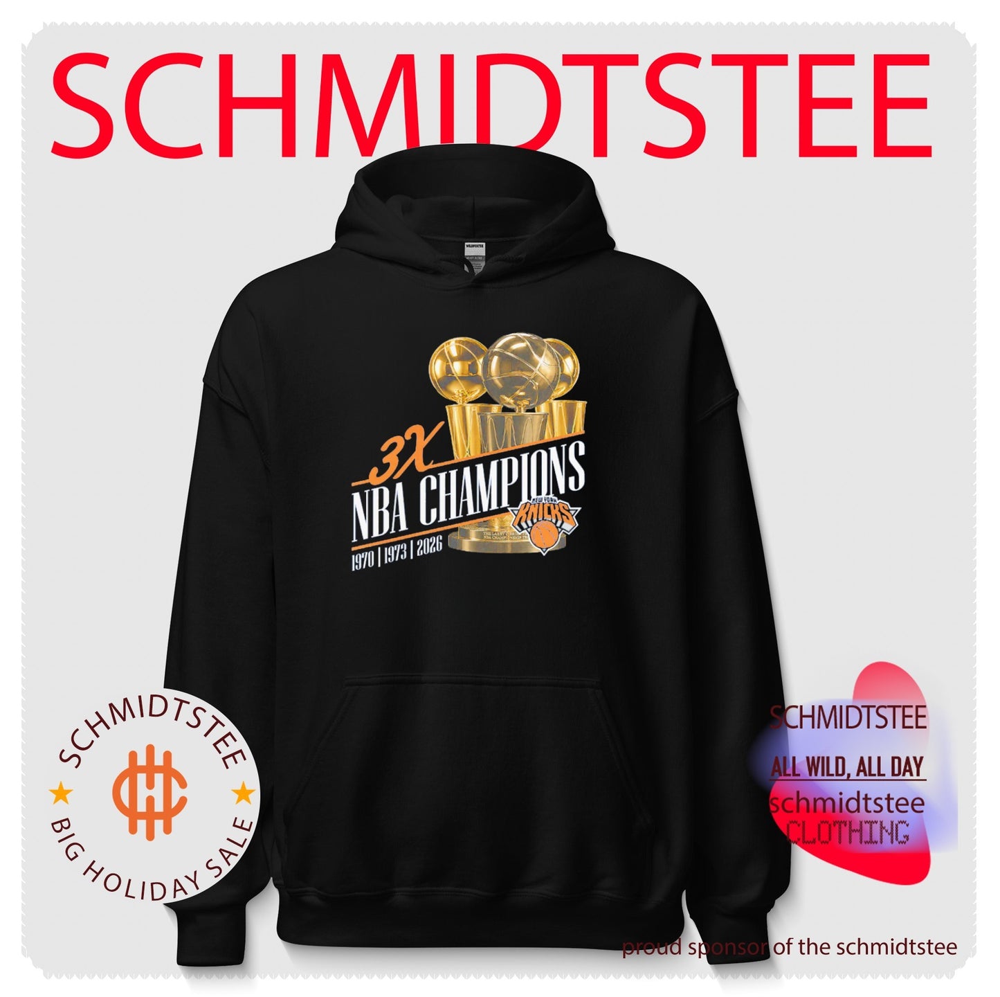 New York Knicks 2026 NBA Finals Champions Three-Time Trophie shirt