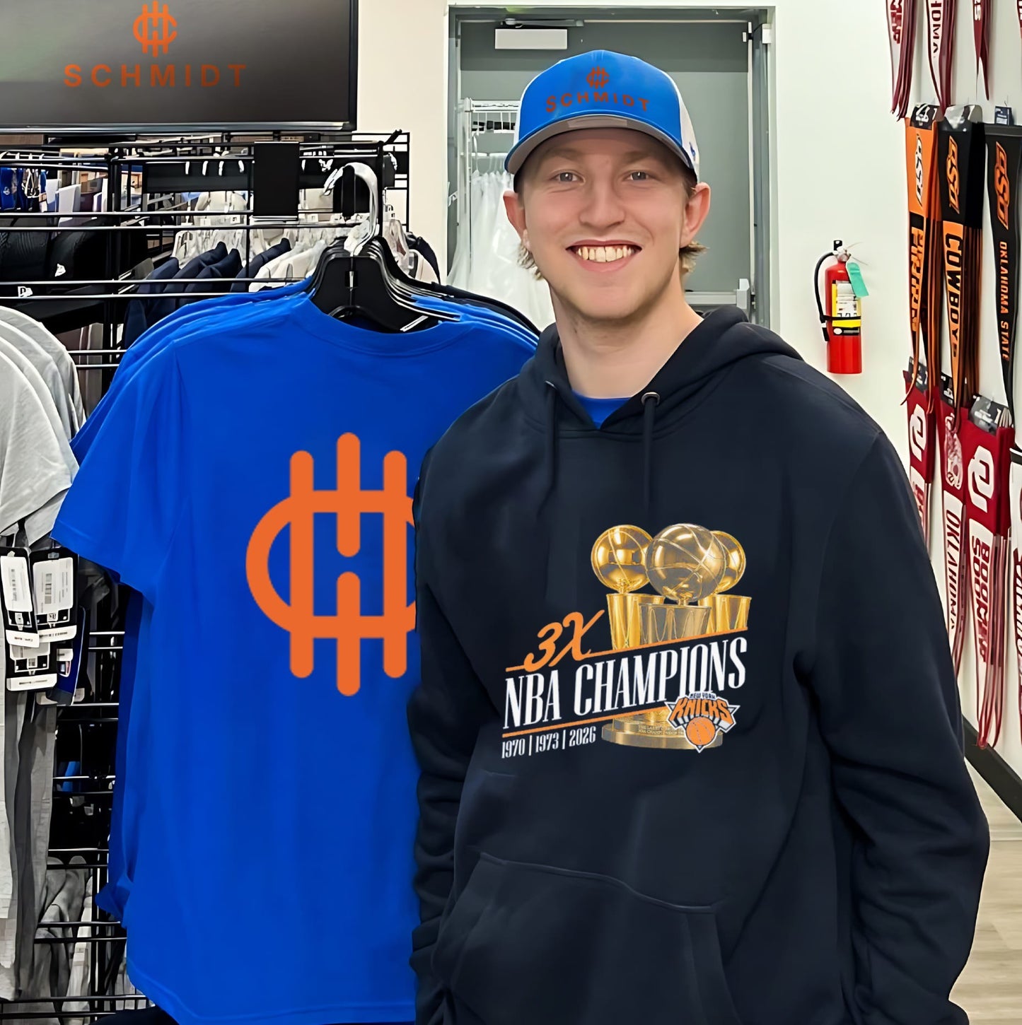 New York Knicks 2026 NBA Finals Champions Three-Time Trophie shirt