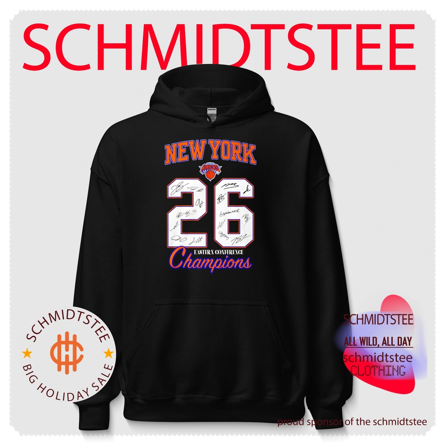 New York Knicks 26 Eastern Conference Champions signatures shirt