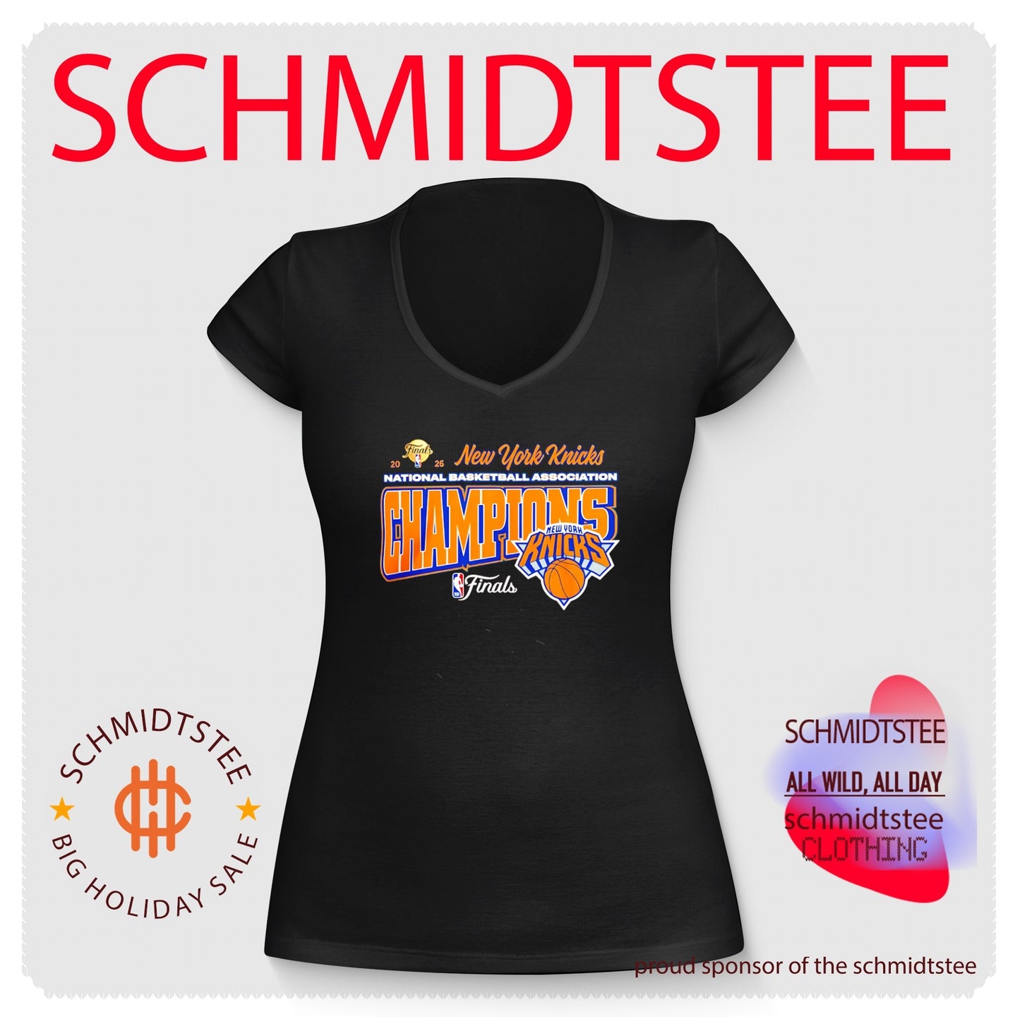 New York Knicks 26 NBA Champions logo shirt