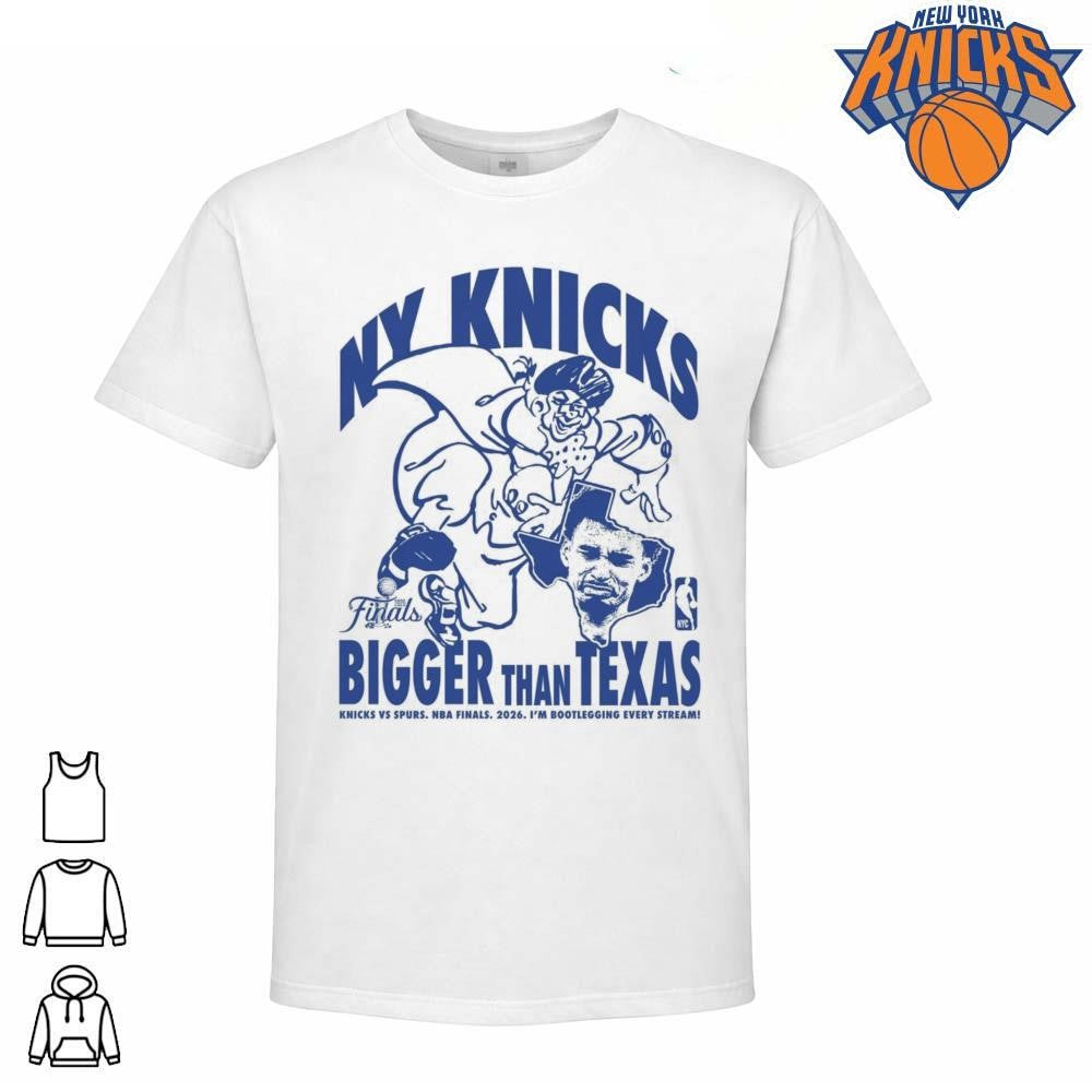 New York Knicks Champions NBA 2026 Bigger Than Texas Victor Wembanyama Crying Shirt