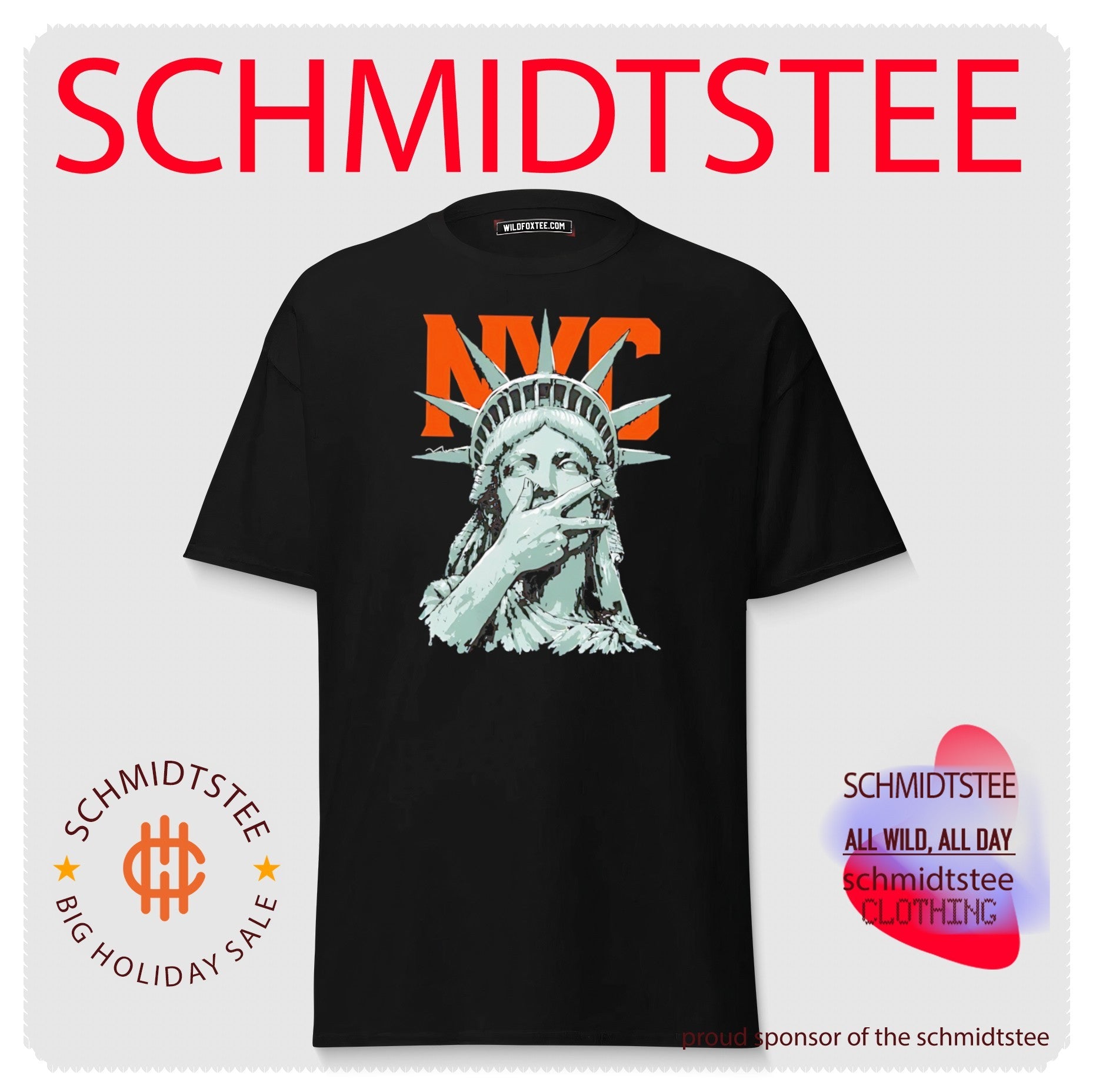 New York Knicks City Statue of Liberty Brunson hand gesture graphic shirt