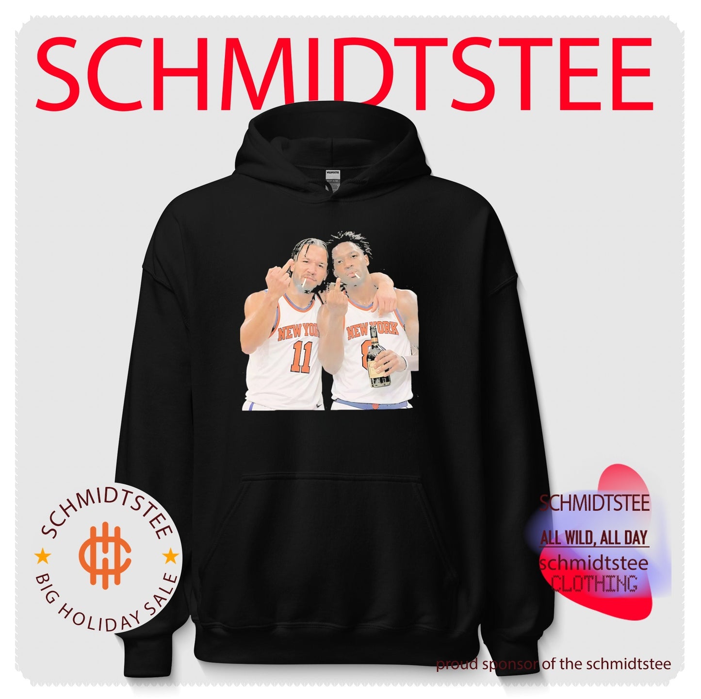 New York Knicks Jalen Brunson and OG Anunoby middle finger shirt