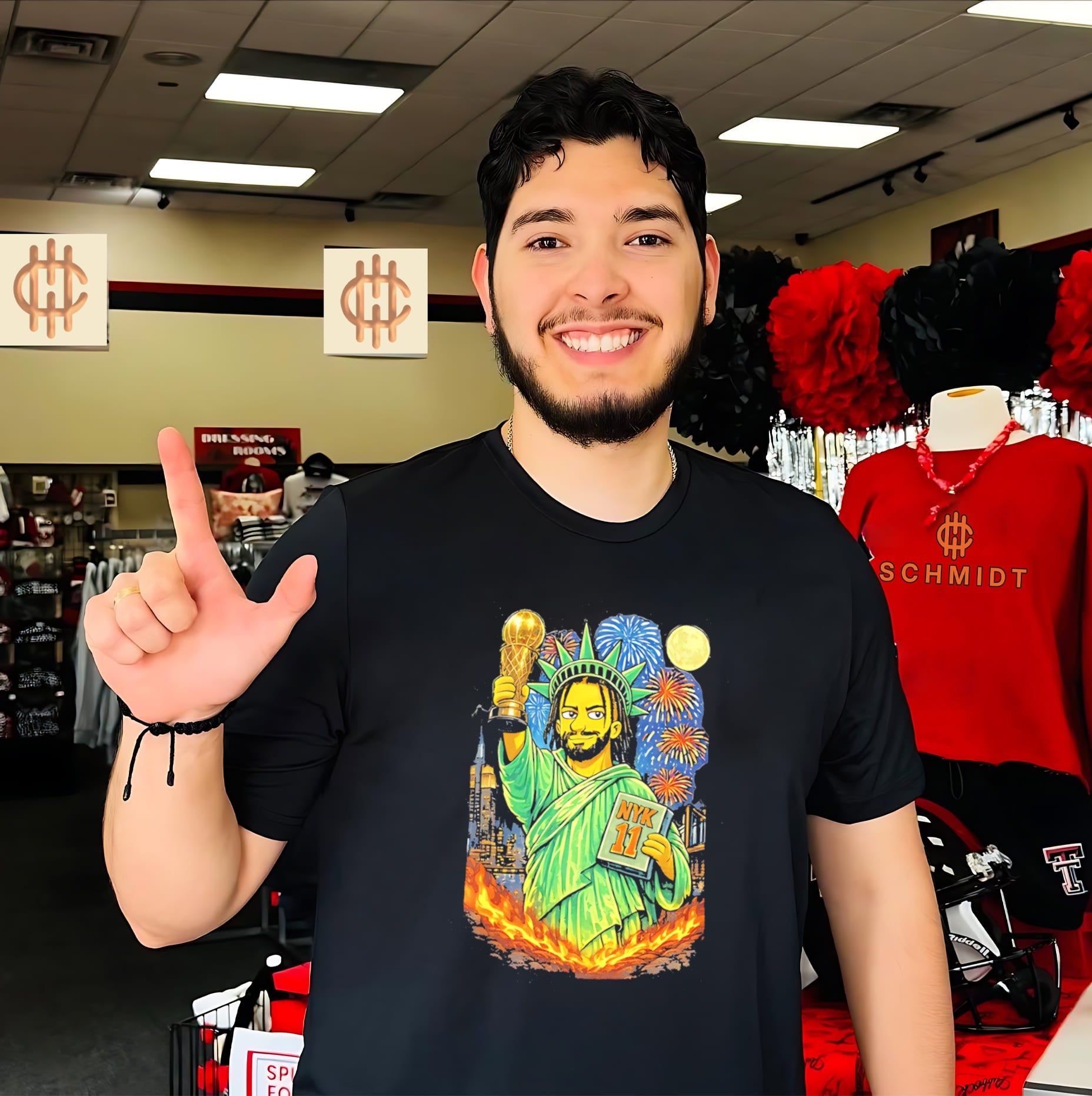 New York Knicks Jalen Brunson cosplay the Statue of Liberty vintage shirt