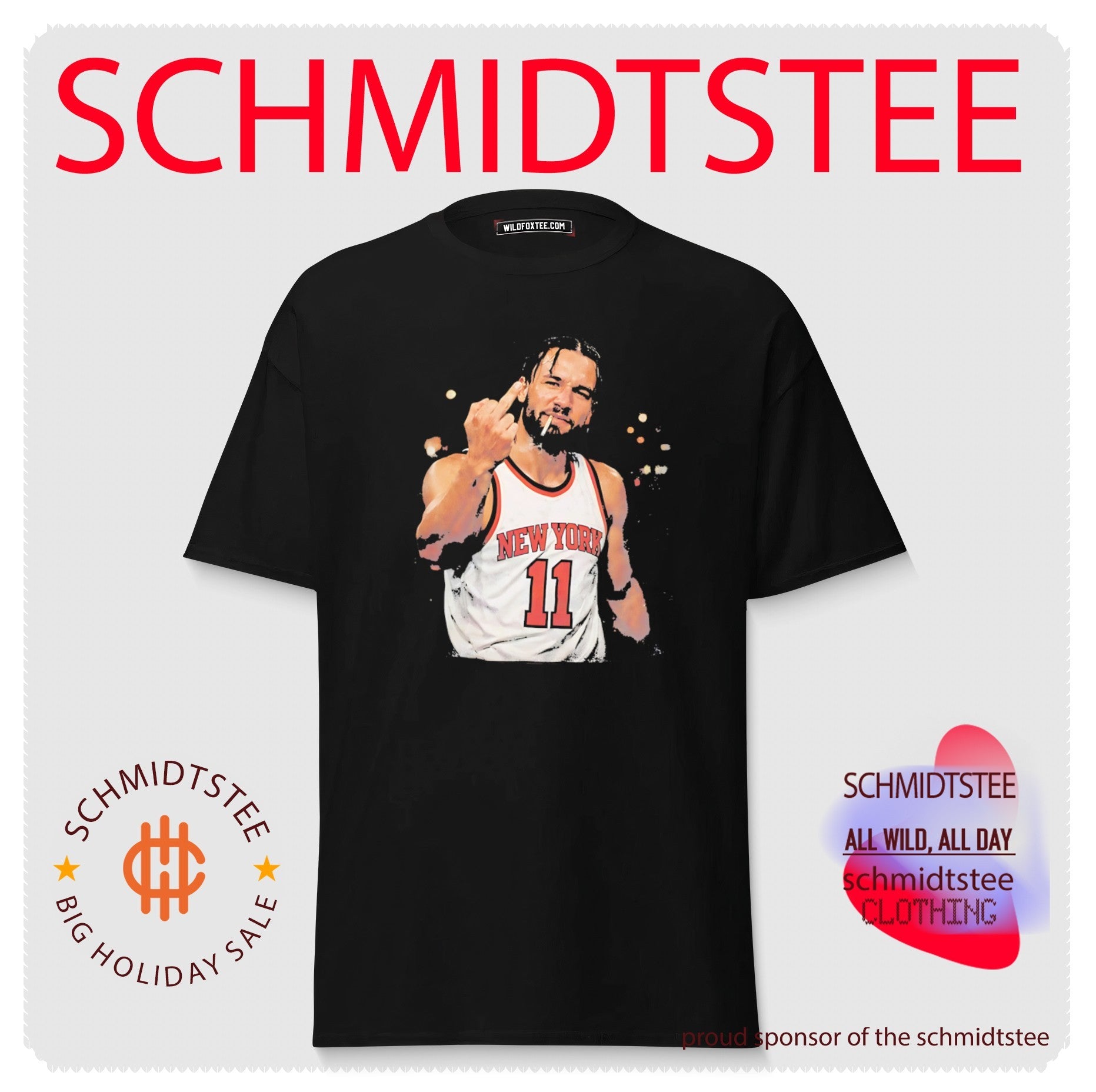 New York Knicks Jalen Brunson middle finger smoking vintage shirt