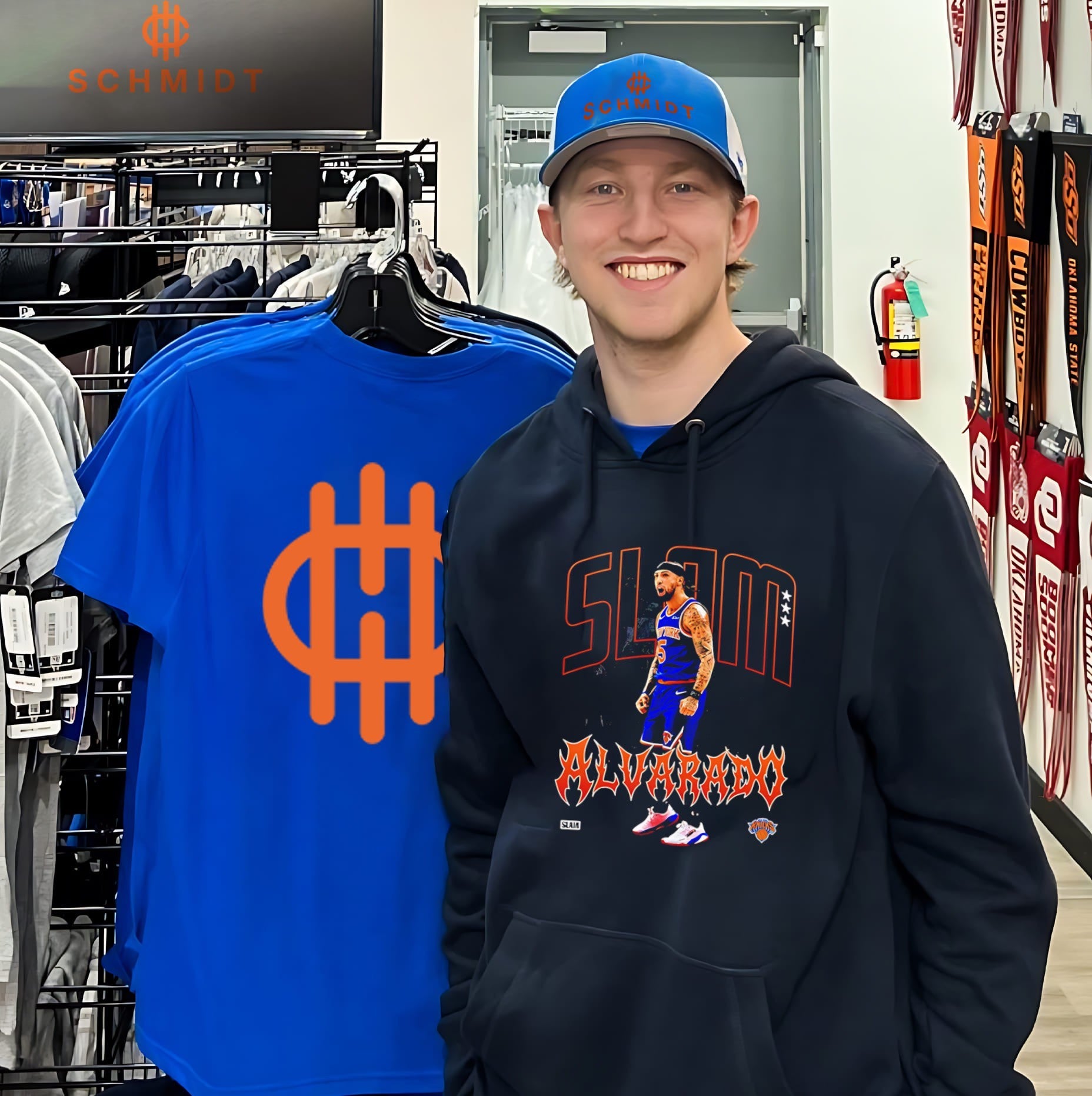 New York Knicks Jose Alvarado Slam graphic shirt
