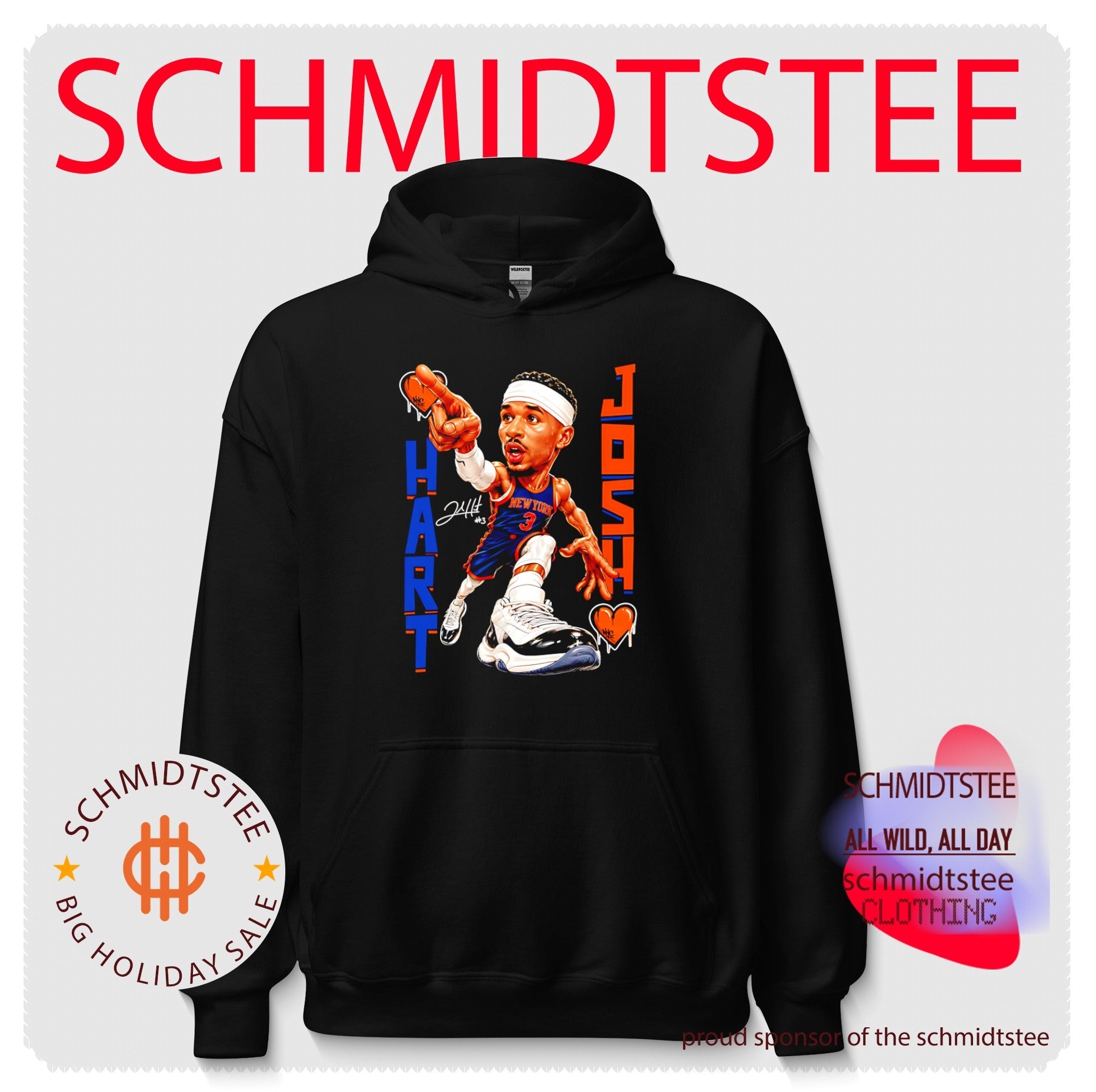 New York Knicks Josh Hart beat signature caricature shirt