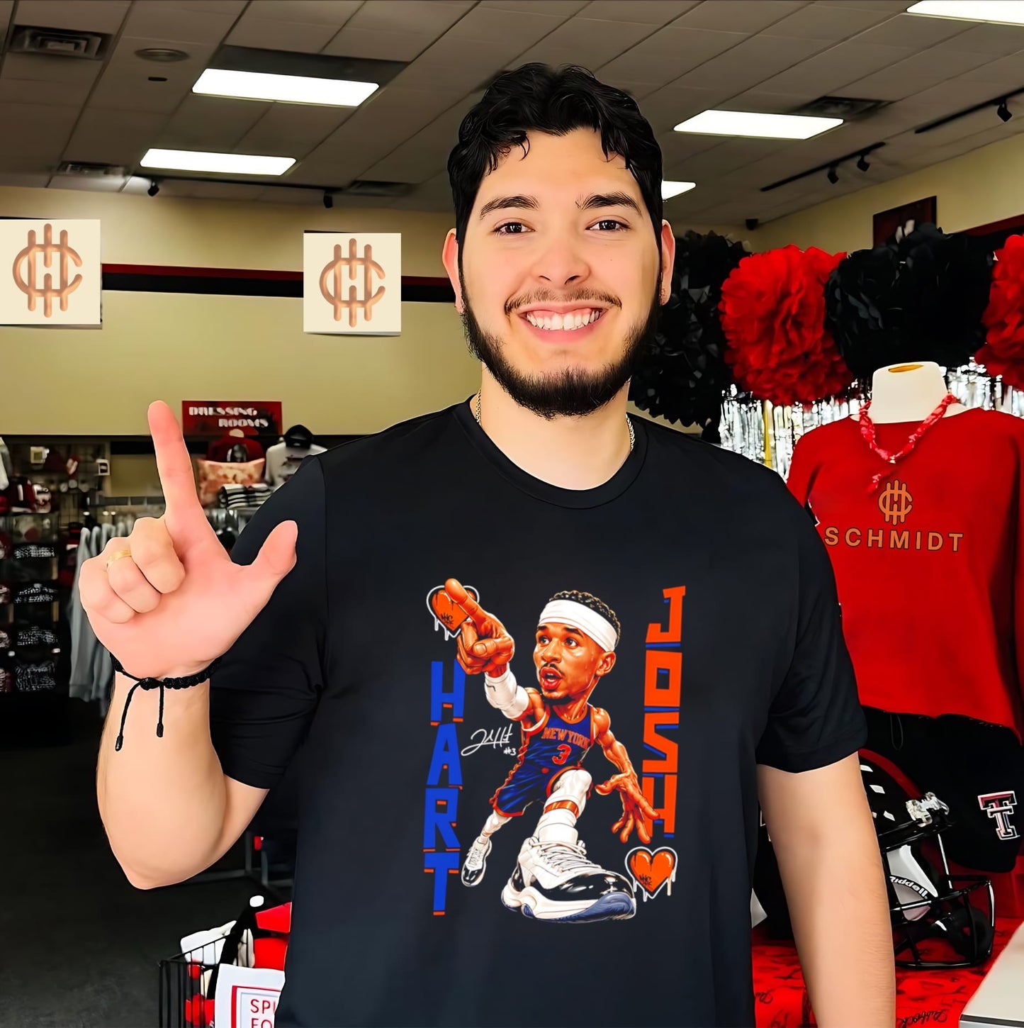 New York Knicks Josh Hart beat signature caricature shirt