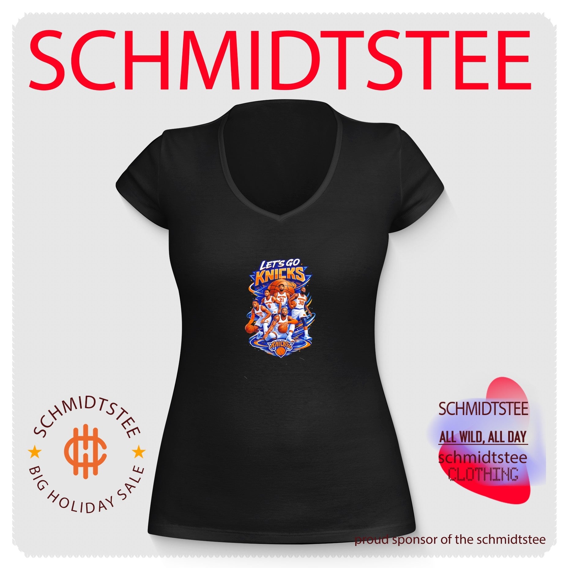 New York Knicks Let’s Go Knicks illustration shirt