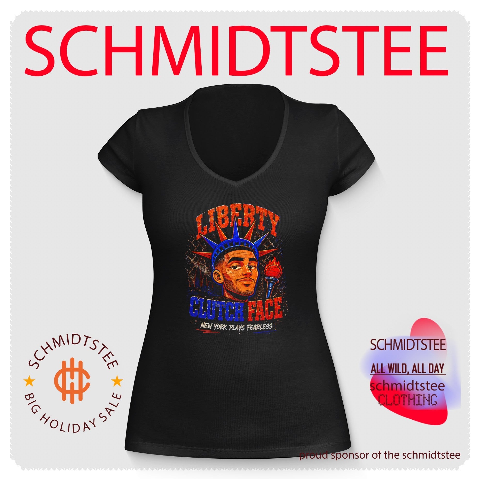 New York Knicks Liberty Clutch Face New York Plays Fearless shirt
