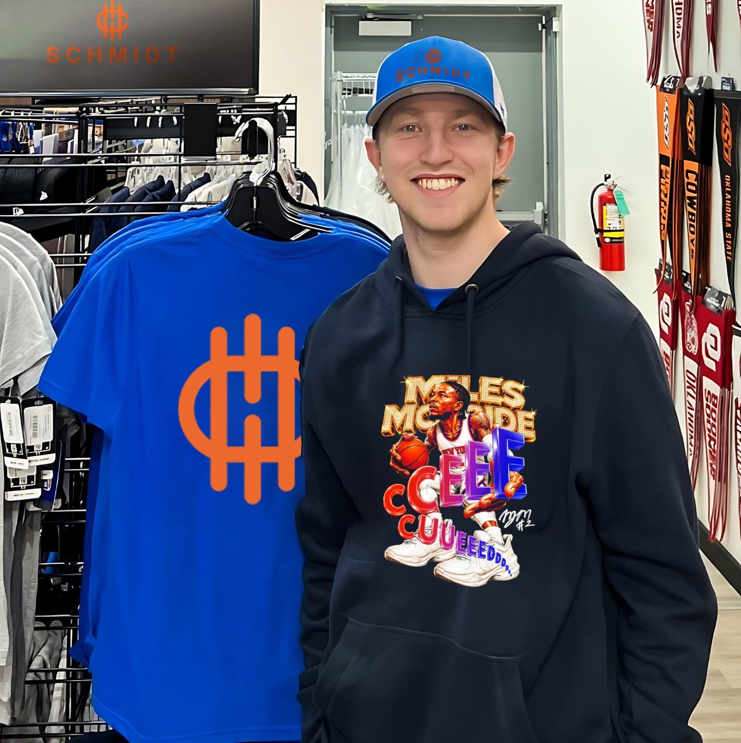 New York Knicks Miles McBrides signature illustration shirt