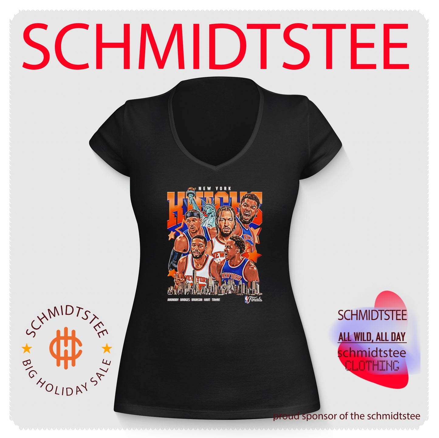 New York Knicks NBA Finals 2026 Collage skyline shirt