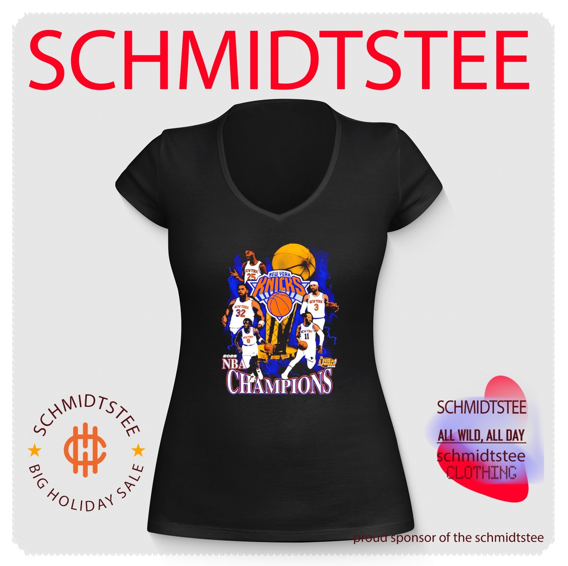 New York Knicks NBA Finals Champions 2026 player collage shirt