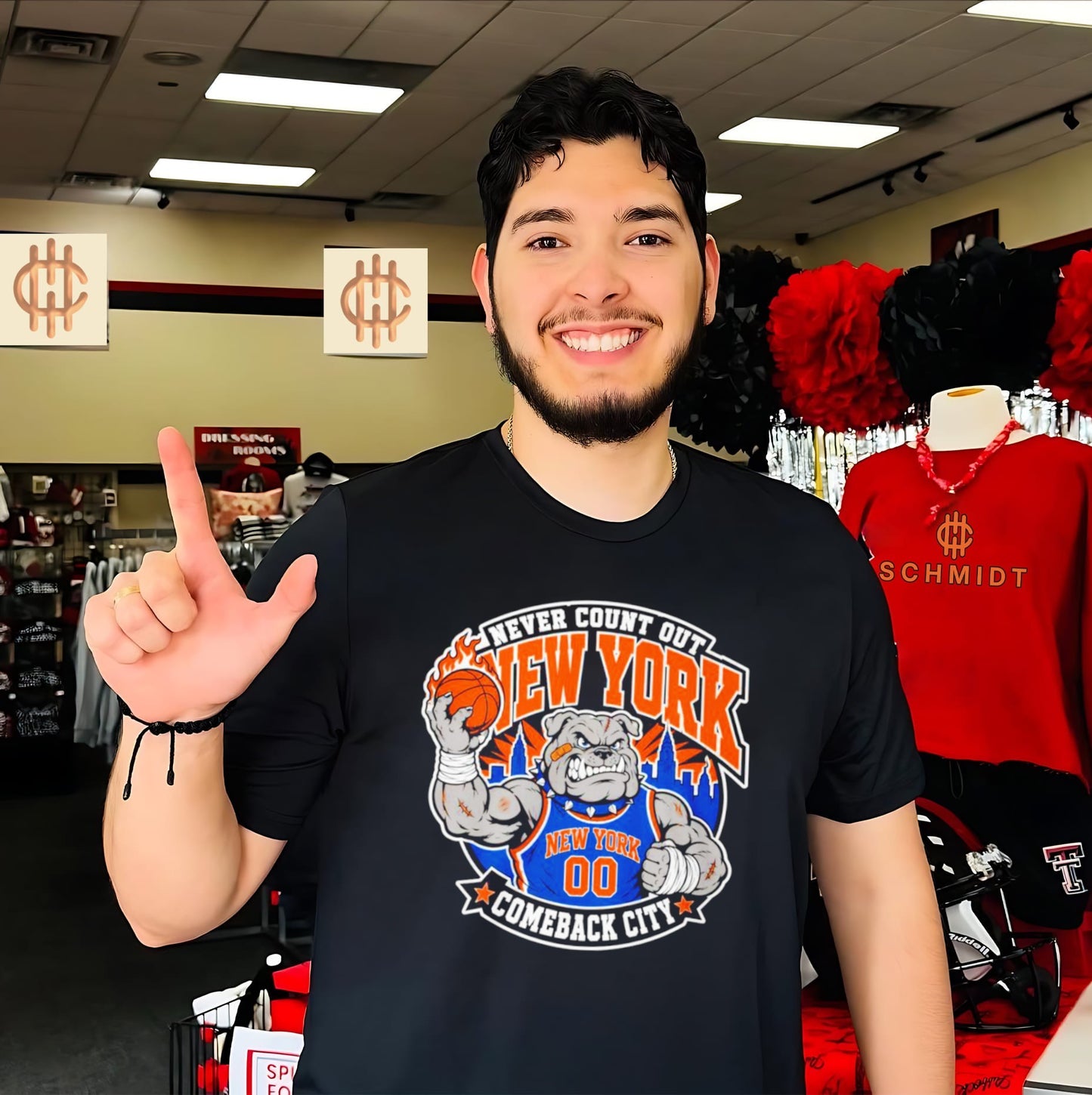 New York Knicks Never count out New York Comeback City mascot shirt