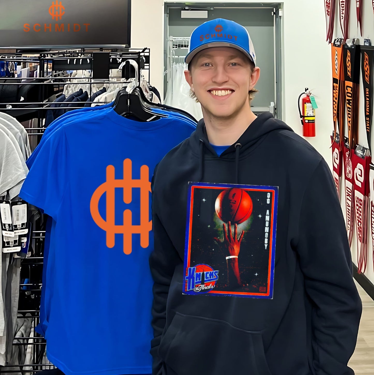 New York Knicks OG Anunoby highlight moment in NBA Finals 2026 shirt