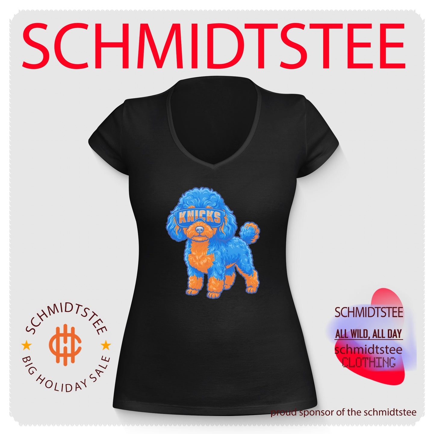 New York Knicks Teacup Poodle cartoon shirt