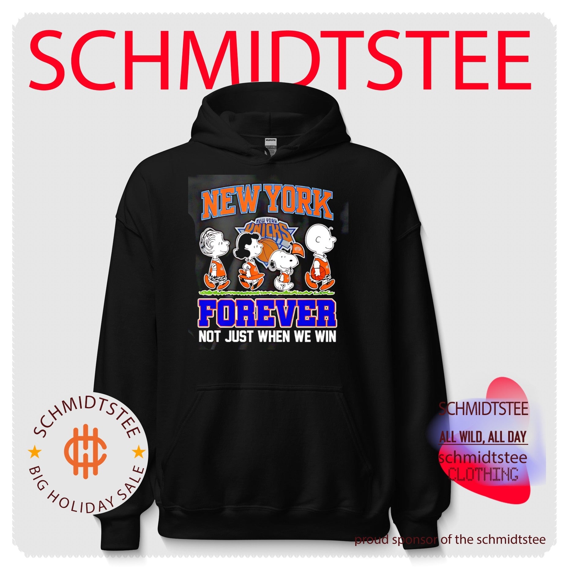 New York Knicks forever not just when we win featuring Snoopy dog walking shirt