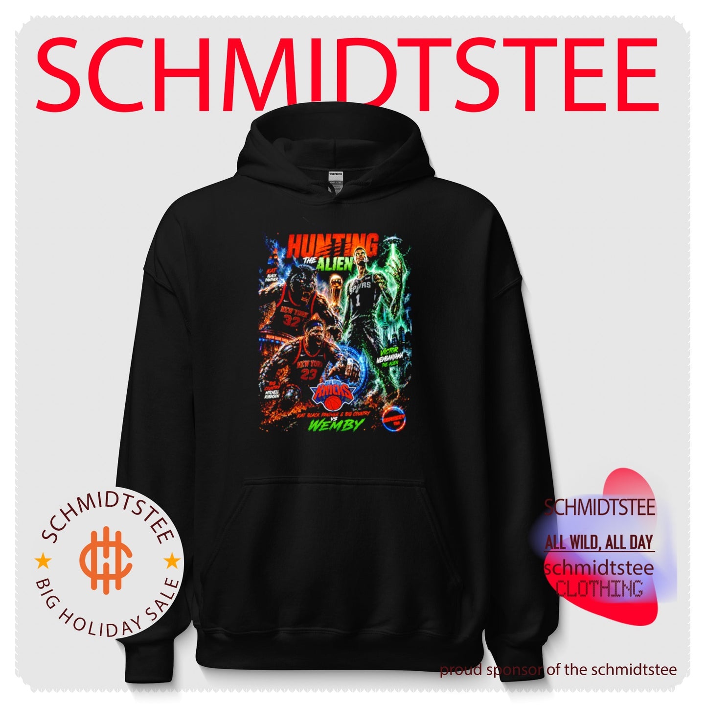 New York Knicks hunting the Alien team members illustration shirt