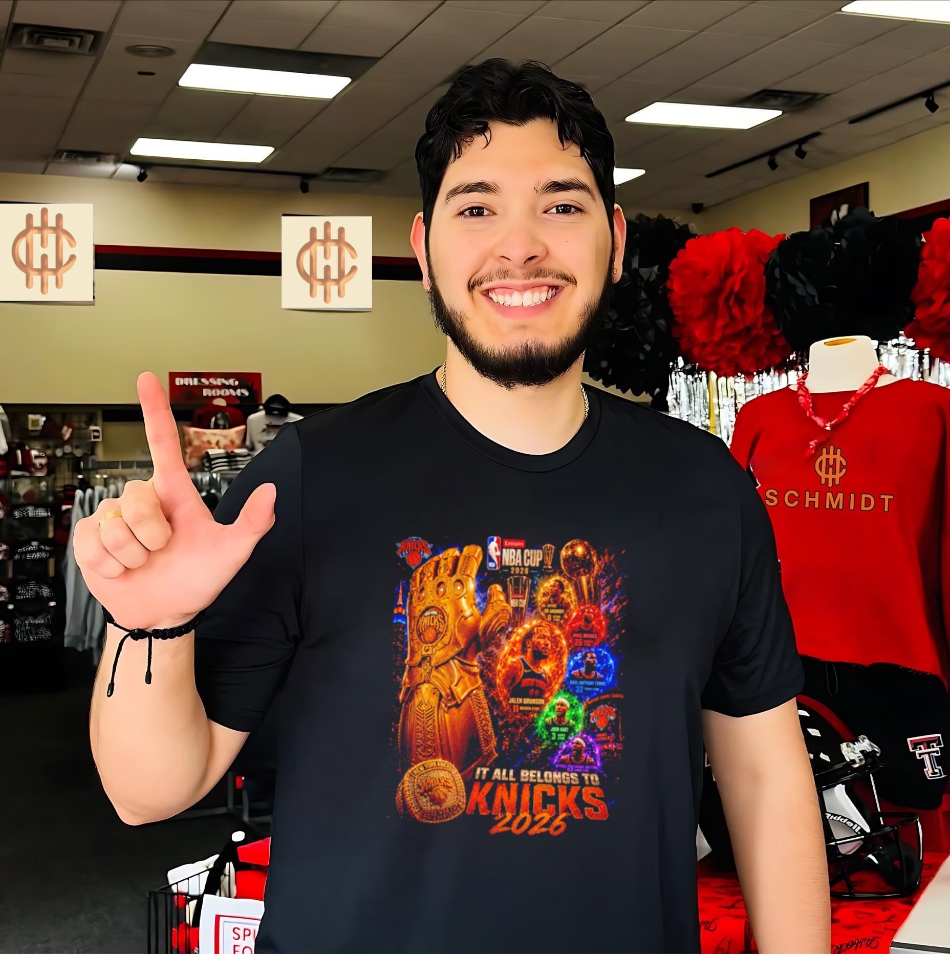 New York Knicks it all belongs to Knicks 2026 features the Infinity Gauntlet shirt