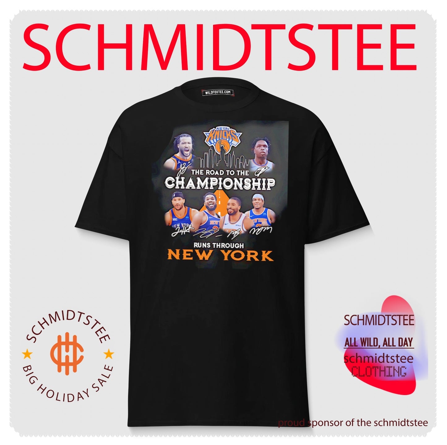 New York Knicks the road to the championship runs through New York graphic shirt