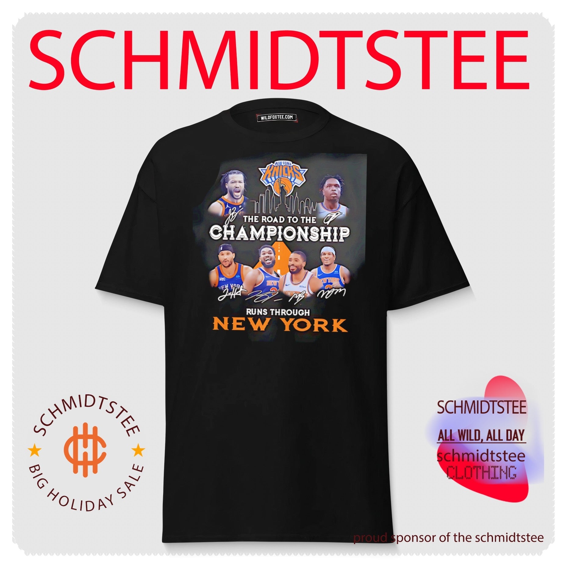New York Knicks the road to the championship runs through New York graphic shirt