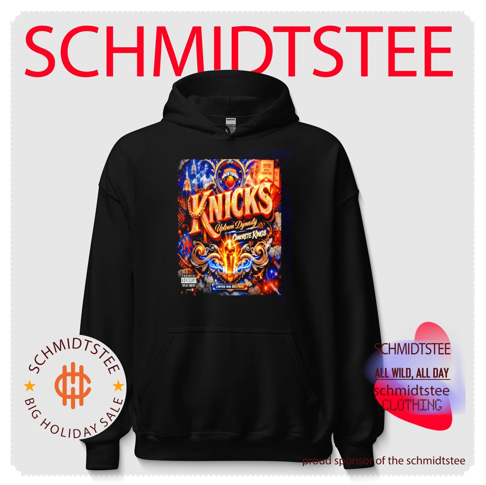 New York Knicks uptown dynasty concrete kings graphic shirt