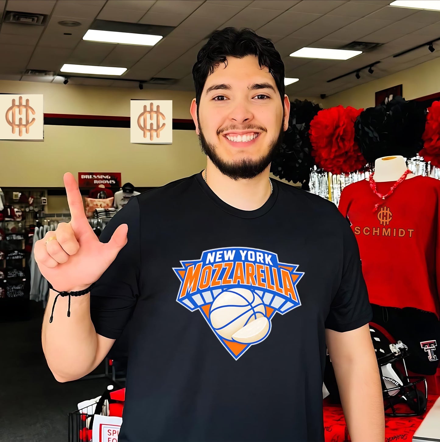 New York Mozzarella New York Knicks logo shirt