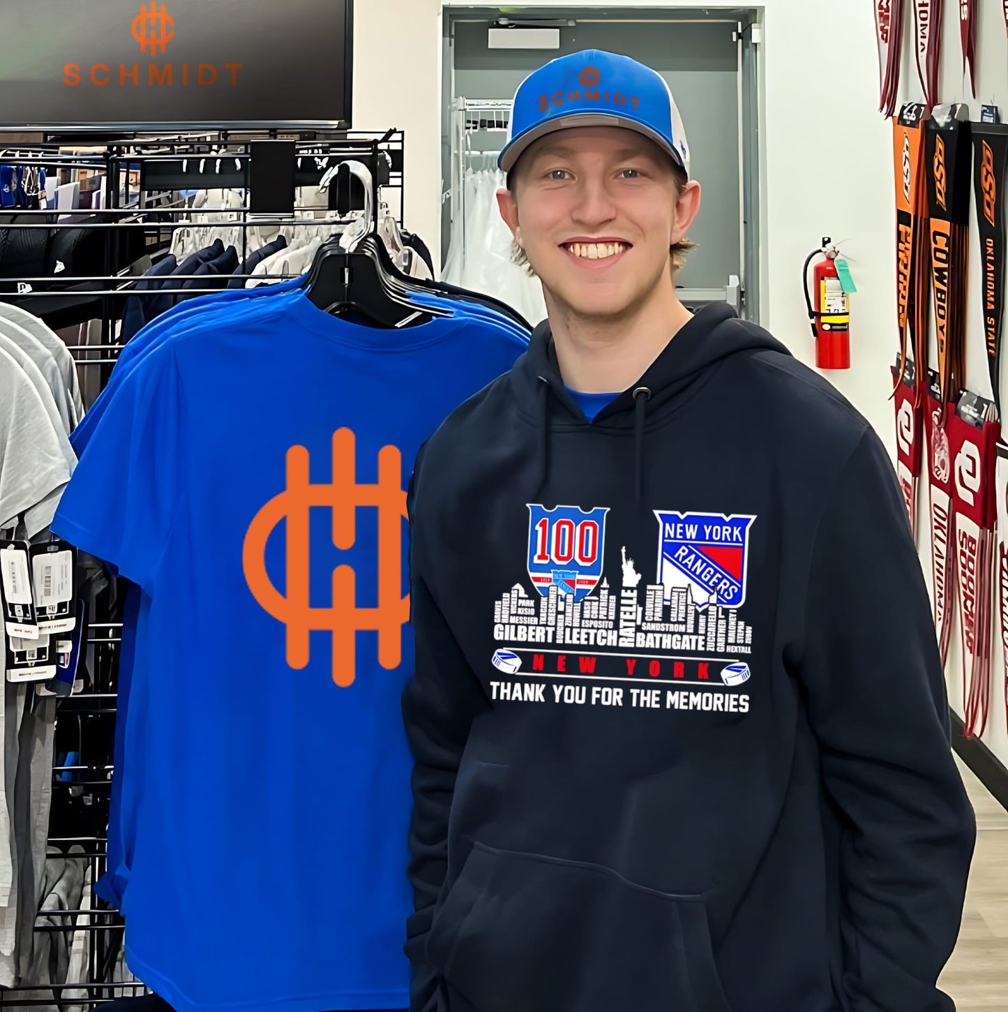 New York Rangers 100th anniversary skyline shirt