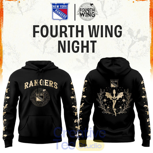 New York Rangers Fourth Wings Night Limited Edition Hoodie