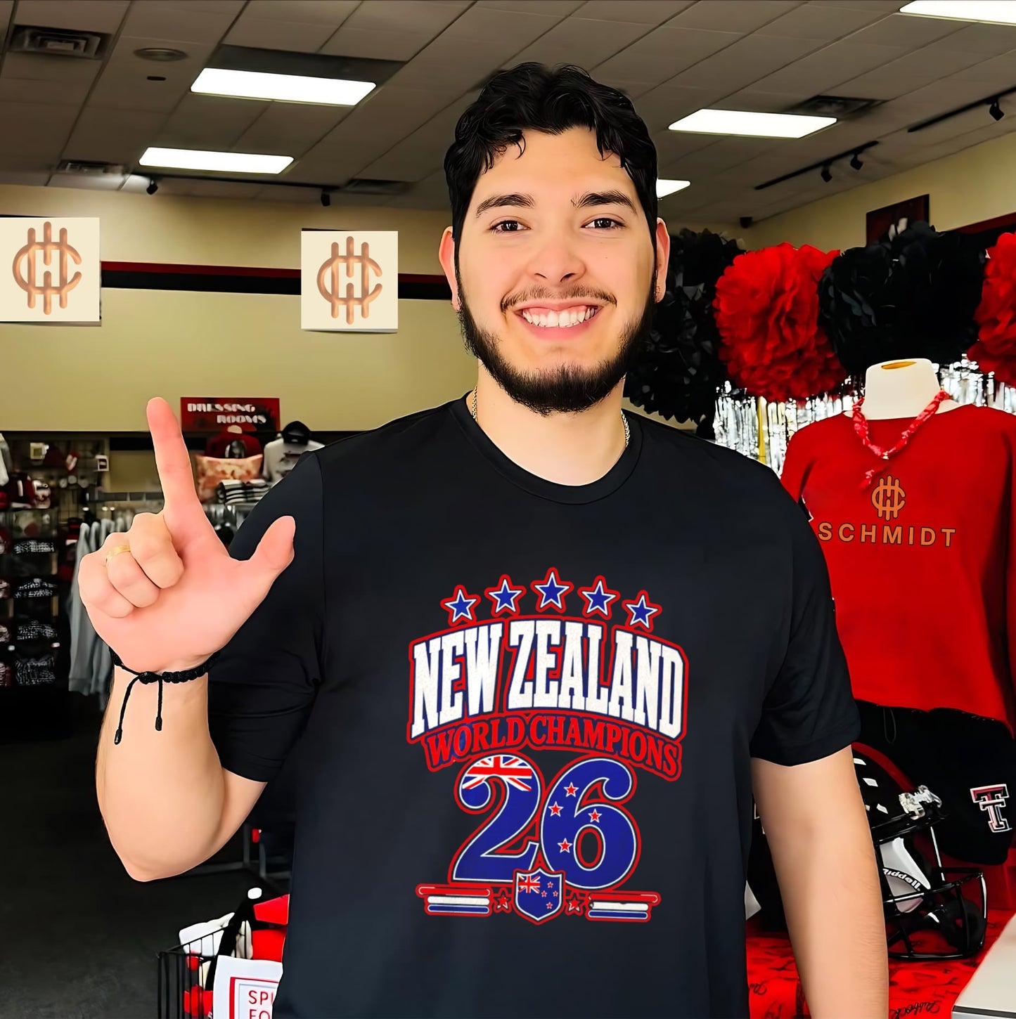 New Zealand 2026 World Champions flag shirt