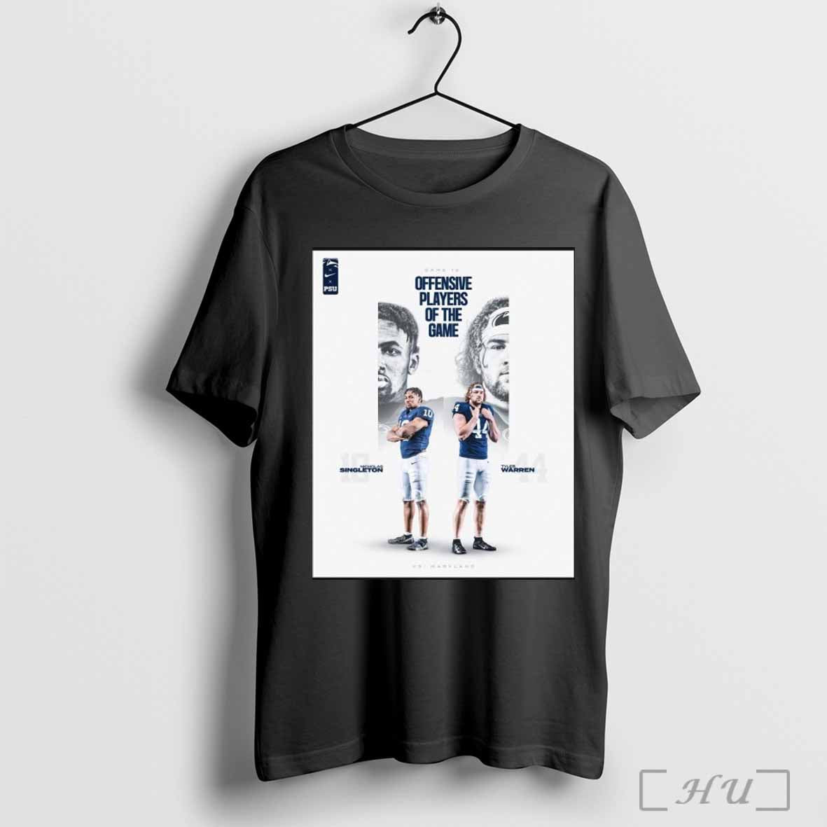 Nick Singleton And Tyler Warren Penn State Nittany Lions Offensive Players Of The Game 2024 Poster T Shirt 423739