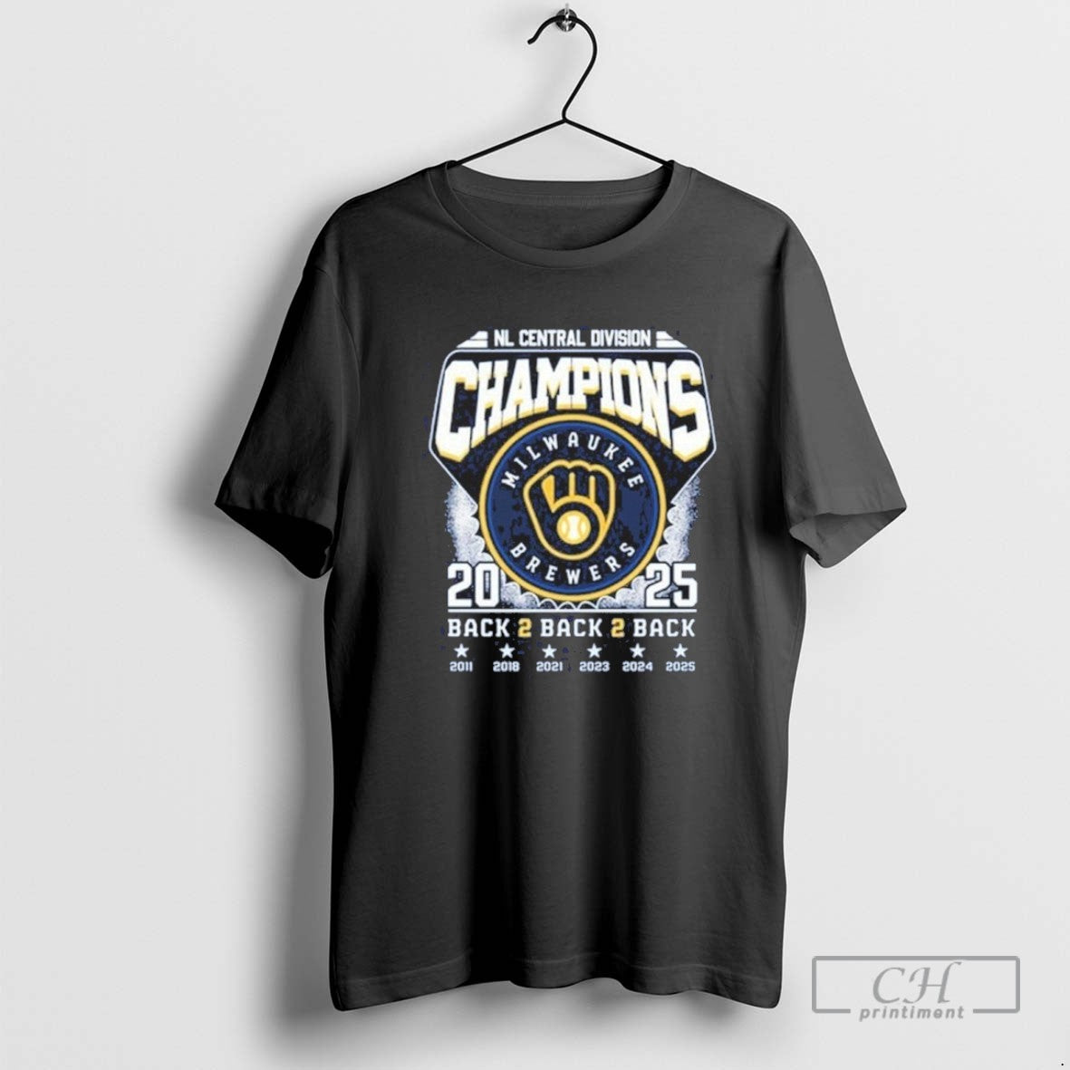 Nl Central Division Champions Milwaukee Brewers Back 2 Back 2 Back