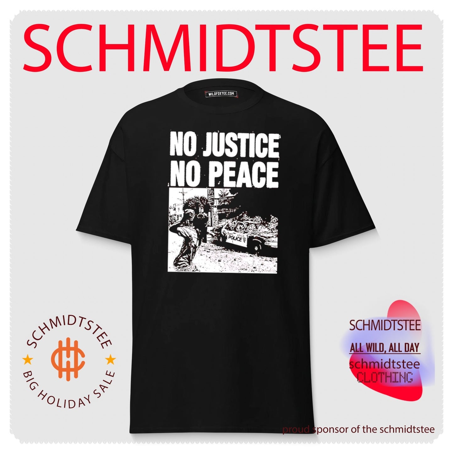 No Justice No Peace ICE Police car shirt